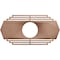 Ekena Millwork Chrysler Wood Fretwork Pierced Ceiling Medallion, Wood (Paint Grade), 26"W x 13"H x 6 7/8"ID x 3/8"T CMWP26X13X0375CSMF - alternate 1